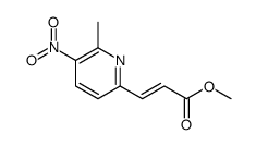 methyl 3-(6-methyl-5-nitropyridin-2-yl)prop-2-enoate结构式