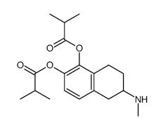 ()-5,6,7,8-Tetrahydro-6-(methylamino)-1,2-naphthylene diisobutyrate结构式