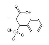 2-methyl-3-phenyl-3-(trichlorogermyl)propanoic acid Structure