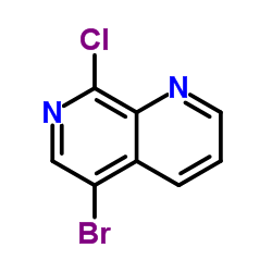 5-BROMO-8-CHLORO-1,7-NAPHTHYRIDINE Structure