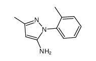 5-methyl-2-(2-methylphenyl)pyrazol-3-amine Structure