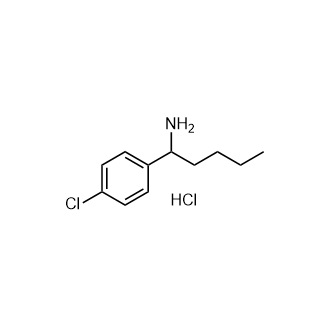 1-(4-氯苯基)戊-1-胺盐酸盐结构式