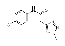 N-(4-chlorophenyl)-2-(2-methyltetrazol-5-yl)acetamide Structure