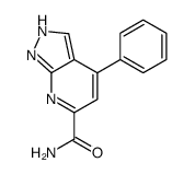 4-phenyl-1H-pyrazolo[3,4-b]pyridine-6-carboxamide结构式