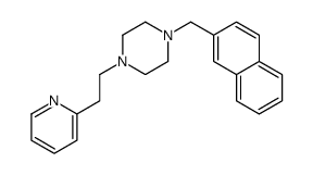 1-(naphthalen-2-ylmethyl)-4-(2-pyridin-2-ylethyl)piperazine结构式