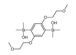 hydroxy-[4-[hydroxy(dimethyl)silyl]-2,5-bis(2-methoxyethoxy)phenyl]-dimethylsilane结构式