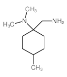 1-(aminomethyl)-N,N,4-trimethylcyclohexan-1-amine结构式