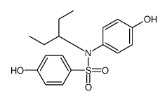 4-hydroxy-N-(4-hydroxyphenyl)-N-pentan-3-ylbenzenesulfonamide Structure