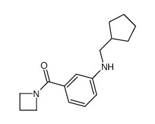 azetidin-1-yl-[3-(cyclopentylmethylamino)phenyl]methanone Structure