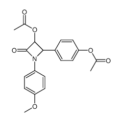 3-acetoxy-4-(4-acetoxyphenyl)-N-(4-methoxyphenyl)azetidin-2-one Structure