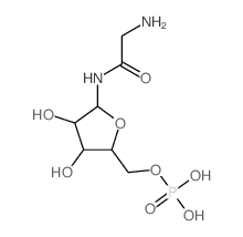 Acetamide,2-amino-N-(5-O-phosphono-D-ribofuranosyl)-结构式