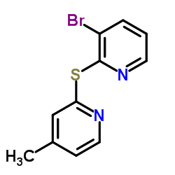 3-Bromo-2-[(4-methyl-2-pyridinyl)sulfanyl]pyridine Structure