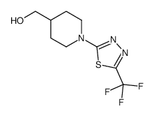 [1-[5-(trifluoromethyl)-1,3,4-thiadiazol-2-yl]piperidin-4-yl]methanol Structure