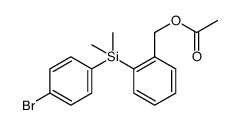 Benzenemethanol, 2-[(4-bromophenyl)dimethylsilyl]-, 1-acetate Structure