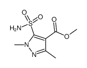 methyl 5-aminosulfonyl-1,3-dimethylpyrazole-4-carboxylate Structure