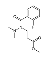 methyl 3-[dimethylamino-(2-fluorobenzoyl)amino]propanoate Structure