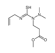 methyl 3-[dimethylamino(prop-2-enylcarbamothioyl)amino]propanoate Structure