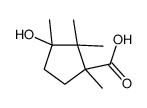 1-Carboxymethyl-3-hydroxy-2,2,3-trimethylcyclopentane Structure