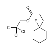 2,2,2-trichloroethyl 3-(1-fluorocyclohexyl)propanoate结构式