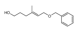 (E)-4-methyl-6-(phenylmethoxy)-4-hexen-1-ol结构式