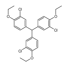 4-[bis(3-chloro-4-ethoxyphenyl)methyl]-2-chloro-1-ethoxybenzene结构式