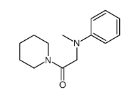 2-(N-methylanilino)-1-piperidin-1-ylethanone结构式