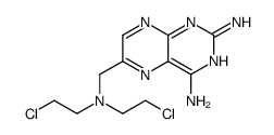 6-[bis(2-chloroethyl)aminomethyl]pteridine-2,4-diamine Structure