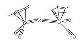 tetracarbonylbis(η5-pentamethylcyclopentadienyl)-μ-selenido-dichromium Structure