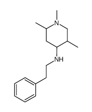 Phenethyl-(1,2,5-trimethyl-piperidin-4-yl)-amine结构式