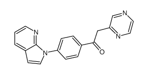 1-(4-(1H-pyrrolo[2,3-b]pyridin-1-yl)phenyl)-2-(pyrazin-2-yl)ethanone Structure