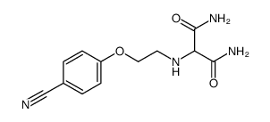 2-[2-(4-cyanophenoxy)ethylamino]malonamide结构式