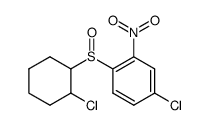 (2-Chlor-cyclohexyl)-(4-chlor-2-nitro-phenyl)-sulfoxid结构式