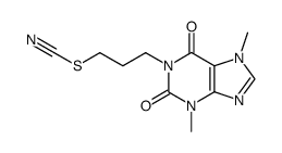 3,7-dimethyl-1-(3-thiocyanato-propyl)-3,7-dihydro-purine-2,6-dione Structure