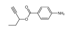 1-Pentyn-3-ol,p-aminobenzoate(6CI) structure