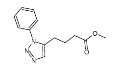 methyl 4-(1-phenyl-1H-[1,2,3]-triazol-5-yl)butanoate结构式