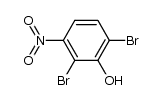 2,6-dibromo-3-nitrophenol structure