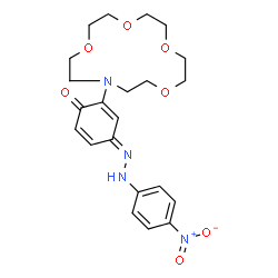 4-[(4-Nitrophenyl)azo]-2-(1,4,7,10-tetraoxa-13-azacyclopentadecan-13-yl)phenol Structure