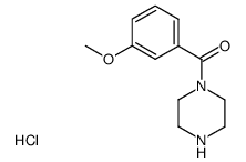 (3-methoxyphenyl)(piperazin-1-yl)methanone hydrochloride结构式