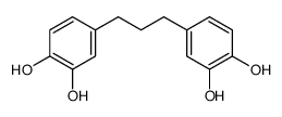 4-[3-(3,4-dihydroxyphenyl)propyl]benzene-1,2-diol结构式