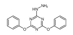 (4,6-diphenoxy-1,3,5-triazin-2-yl)hydrazine结构式