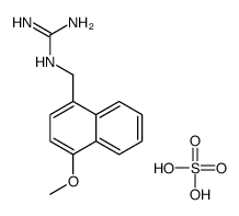 (azaniumylcarbonimidoyl)-[(4-methoxynaphthalen-1-yl)methyl]azanium sul fate Structure
