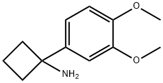 1-(3,4-二甲氧基苯基)环丁-1-胺盐酸盐结构式