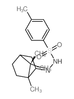Benzenesulfonic acid,4-methyl-, 2-(1,7,7-trimethylbicyclo[2.2.1]hept-2-ylidene)hydrazide结构式