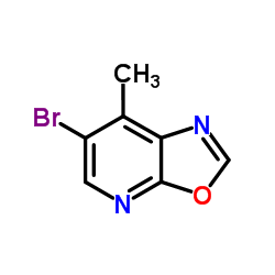 6-Bromo-7-methyl[1,3]oxazolo[5,4-b]pyridine结构式