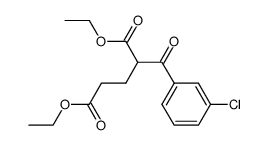 diethyl 2-(3-chlorobenzoyl)pentanedioate结构式