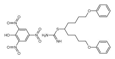 S-[5-phenoxy-1-(4-phenoxy-butyl)-pentyl]-isothiourea, picrate Structure
