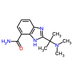 2-[2-(Dimethylamino)-2-propanyl]-1H-benzimidazole-4-carboxamide结构式