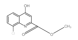 METHYL 8-CHLORO-4-HYDROXYQUINOLINE-2-CARBOXYLATE Structure