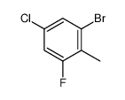 2-Bromo-4-chloro-6-fluorotoluene Structure