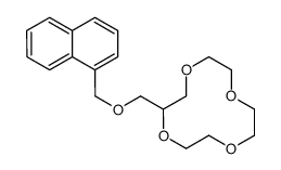 2-(naphthalen-1-ylmethoxymethyl)-1,4,7,10-tetraoxacyclododecane Structure